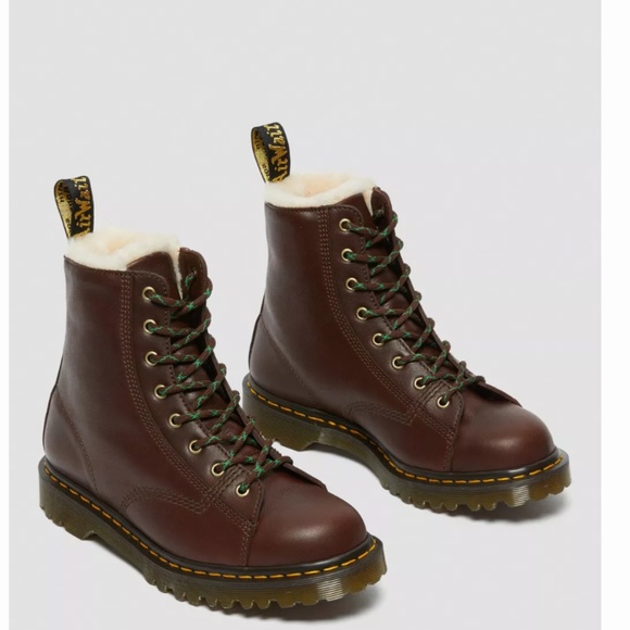 Dr Martens Barton Made in England Shearling Lined Leather Boots Size: 13 - Picture 2 of 5